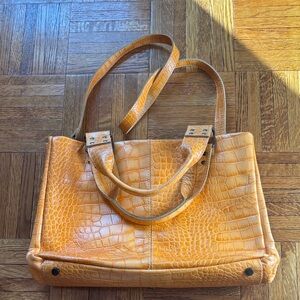 Regina Crocodile-Embossed Women's Bag
